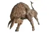 Product image 2 of the product “Bull, head down, made from teak root pieces, 240cm Length, natural ”